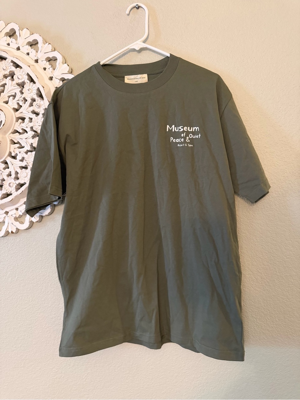Museum of Peace & Quiet Olive Green Short Sleeve Tee